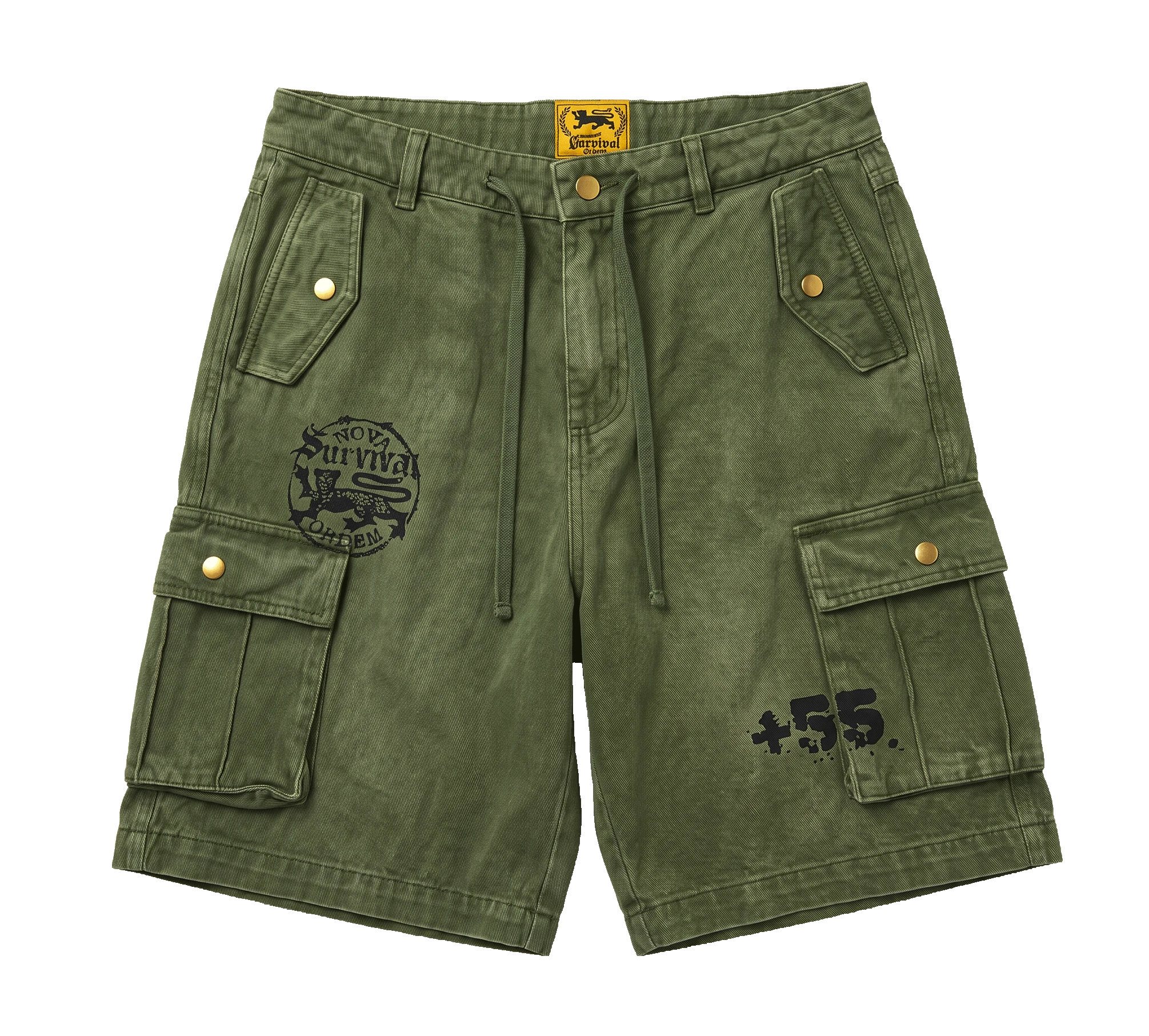 SHORTS CARGO DESTROYED (VERDE)