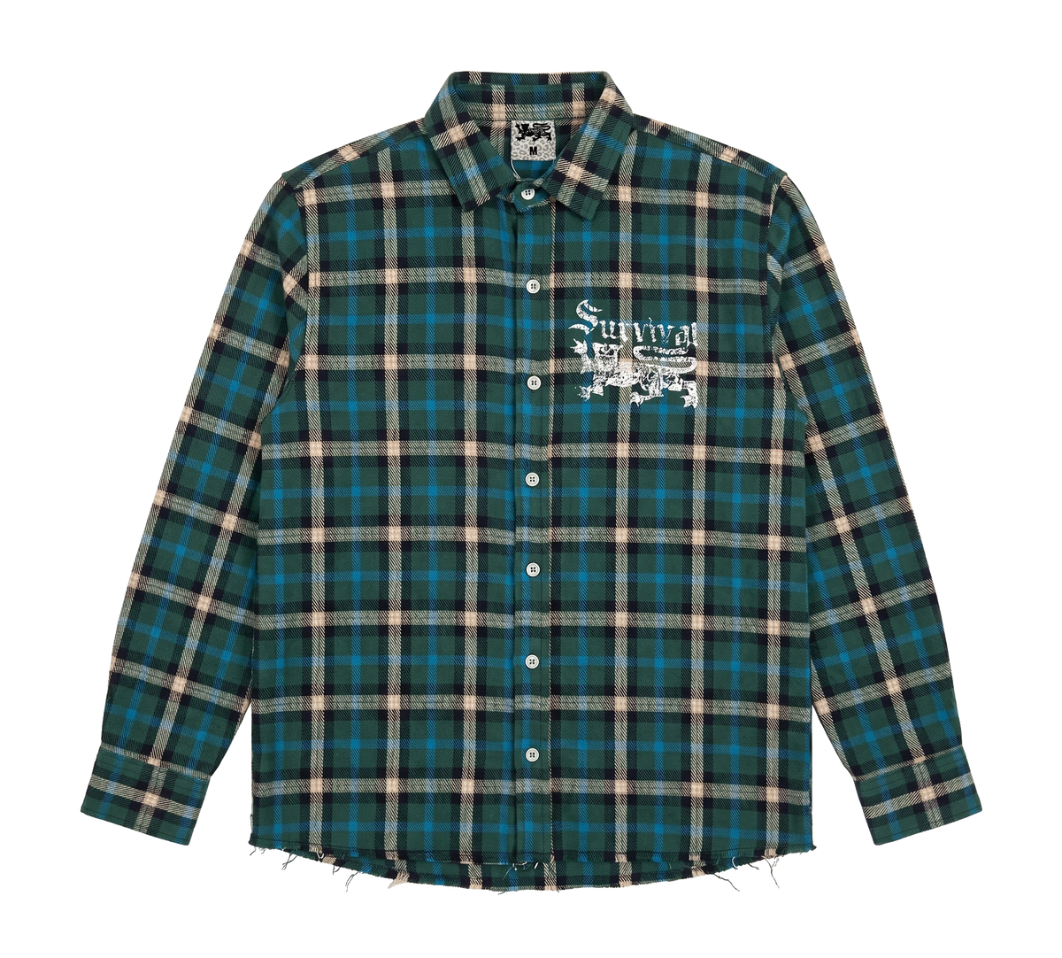 CAMISA XADREZ SURVIVAL LOGO (VERDE)