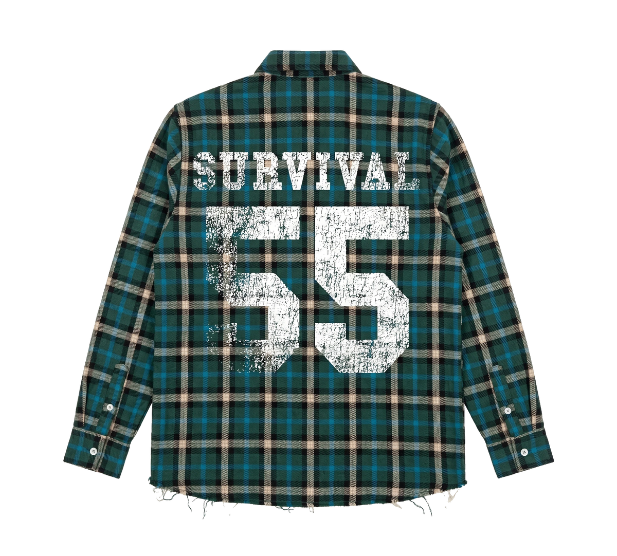 CAMISA XADREZ SURVIVAL LOGO (VERDE)