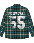 CAMISA XADREZ SURVIVAL LOGO (VERDE)