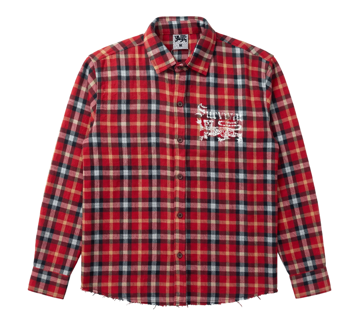 CAMISA XADREZ SURVIVAL LOGO ( VERMELHA)