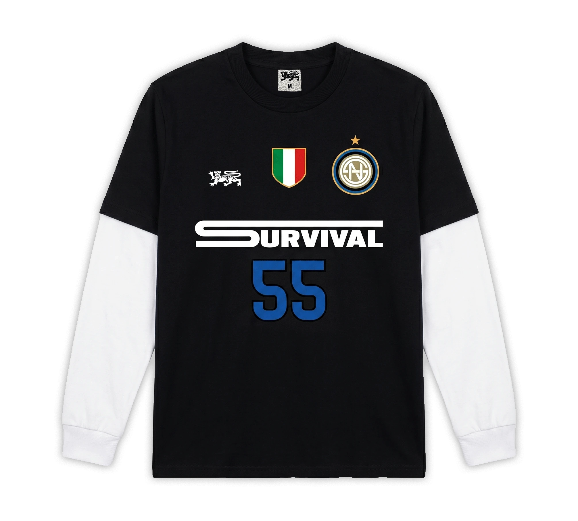 MANGA LONGA DUPLA SURVIVAL INTER  (PRETA/BRANCA)