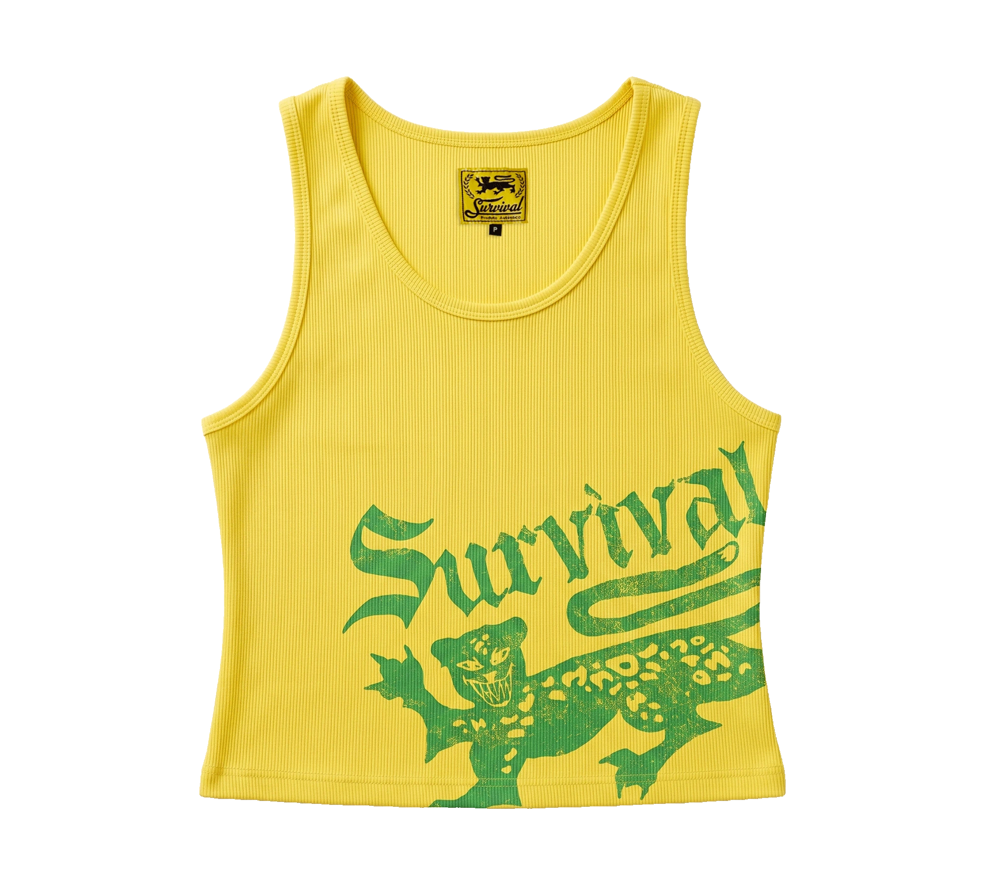 BABY TEE SURVIVAL LOGO (AMARELA E VERDE)