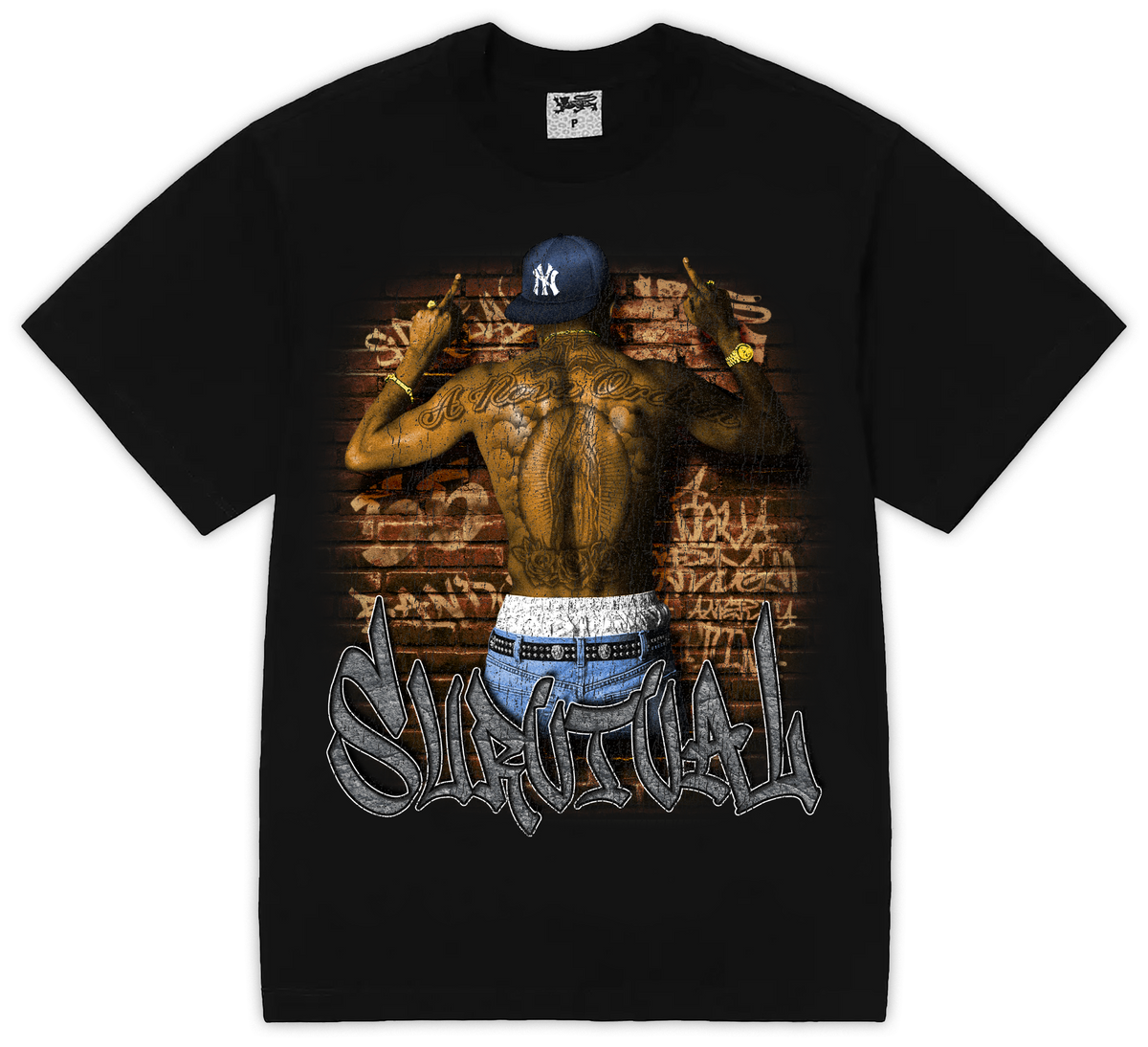 CAMISETA SURVIVAL REBEL (PRETA)