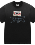 CAMISETA FITA ONÇA LOGO (PRETO ESTONADO)