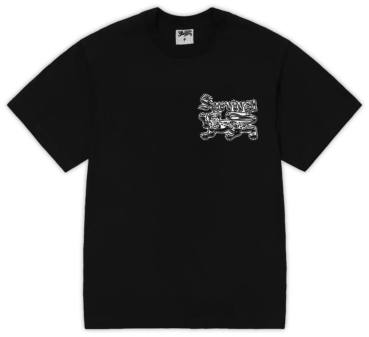 CAMISETA SURVIVAL LOGO CHROMO (PRETO)