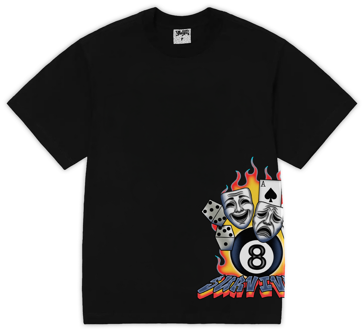 CAMISETA SURVIVAL 8 (PRETA)