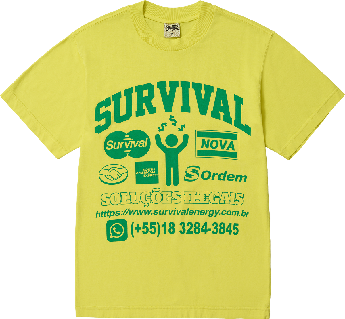 CAMISETA SOLUÇOES ILEGAIS [AMARELA]